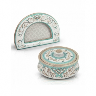 Picture frame and Covered box Shabby