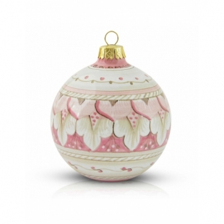 Pallina di Natale Shabby Rosa