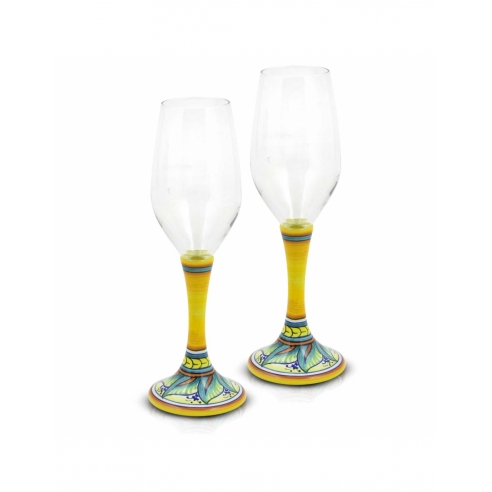 Coppia calici flute Vario