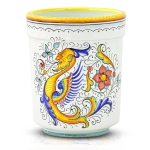 Portautensili H 16 cm. decoro Raffaellesco