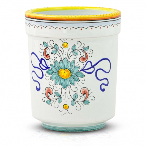 Portautensili H 16 cm. decoro Raffaellesco