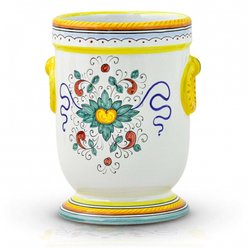 Portautensili con anelli H 18 cm. decoro...