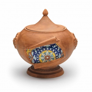 Soup Tureen H 14,4" Surprise terracotta