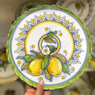 Tortiera decoro Limoni Positano