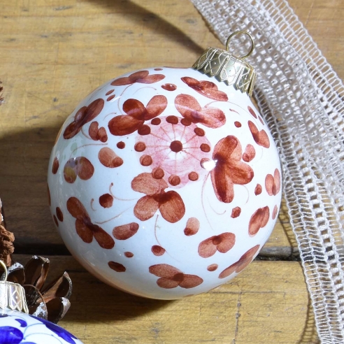 Pallina di Natale Arabesco Rosso