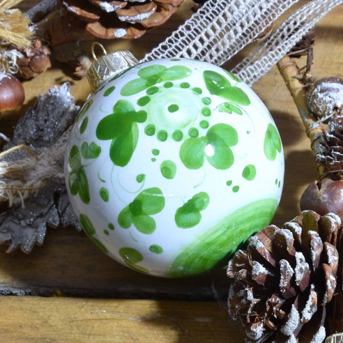 Pallina di Natale Arabesco Verde