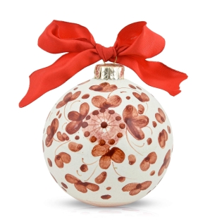 Christmas Ornament Red Arabesco 2
