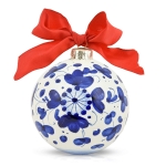 Christmas Ornament Blue Arabesco