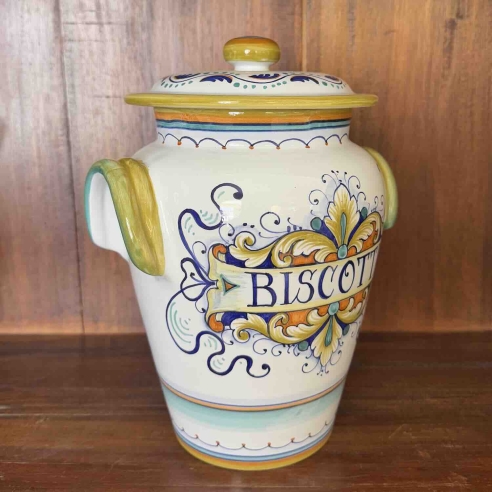 Biscotti Jar H 10,8" Ornato