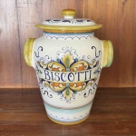 Biscotti Jar H 10,8" Ornato