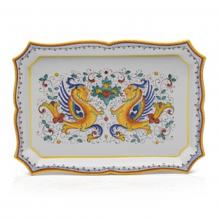 Rectangular tray 17,2" Raffaellesco