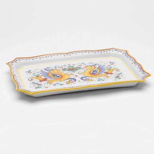 Rectangular tray 17,2" Raffaellesco