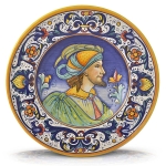 Wall plate Knight Portrait