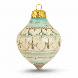 Pallina di Natale Shabby Acquamarina 2