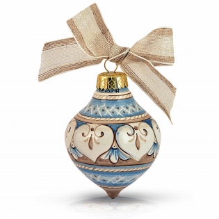Pallina di Natale Shabby Azzurro