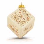 Pallina di Natale Shabby Rosa