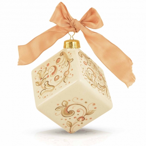 Pallina di Natale Shabby Rosa